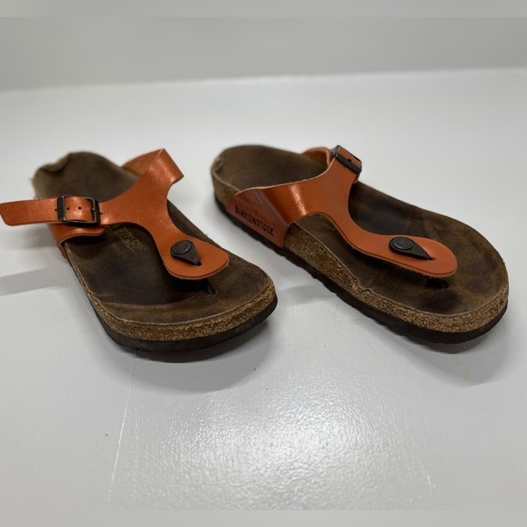 Birkenstock Gizeh Birko-Flor Women's Orange Sandals size 5.5-6 EU size 36 - Picture 2 of 11